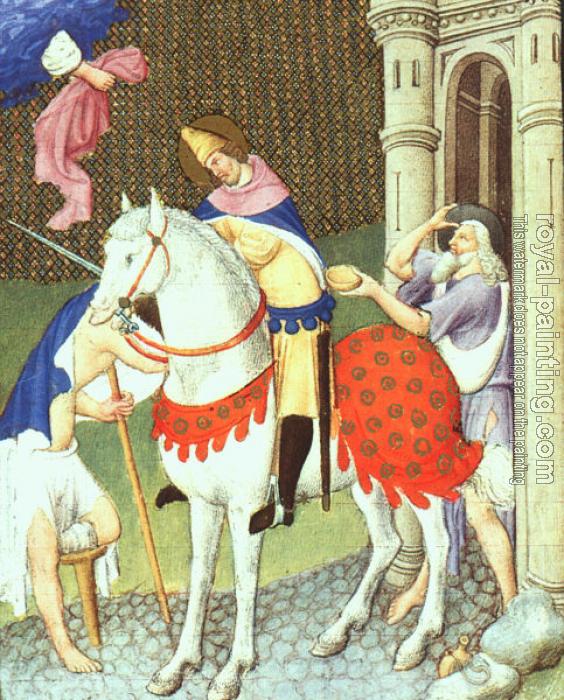Limbourg Brothers : St. Martin with a Beggar